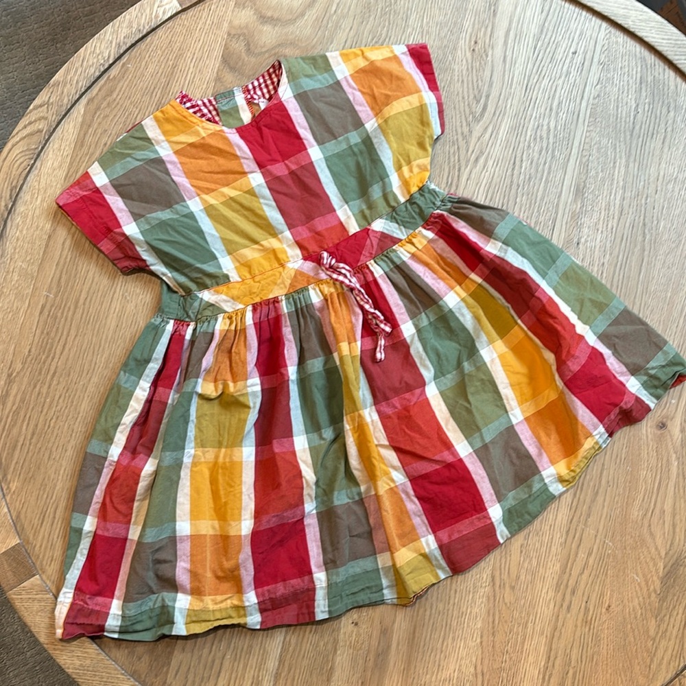 Petit Faune vintage plaid fall dress sz 4